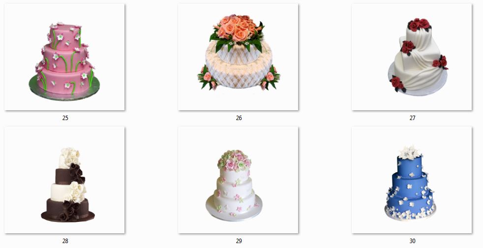 تصاویر با کیفیت از کیک تولد با فرمت png